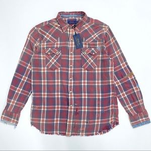 Polo Ralph Lauren Repaired Western Flannel Shirt